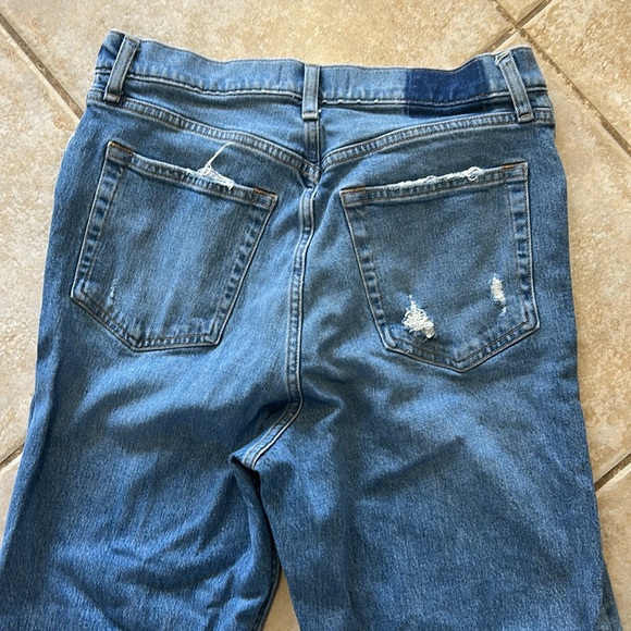 Abercrombie & Fitch Crossover Waist 90s Straight Ultra High Rise Jeans size 12 - Picture 7 of 9